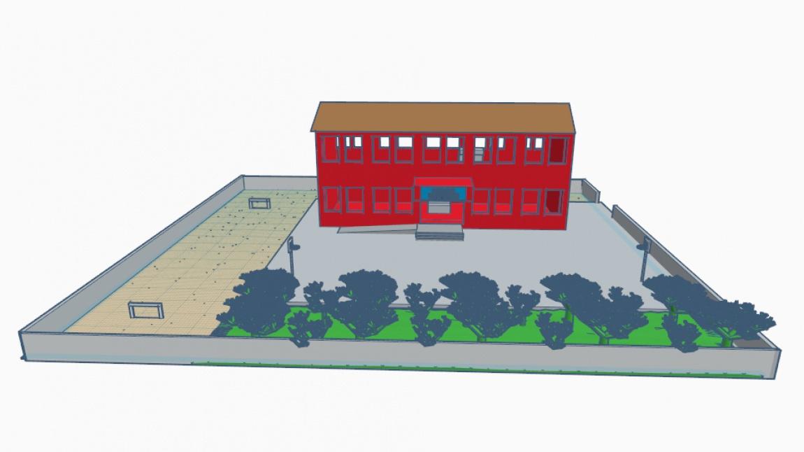 Şanlıurfa - Harran - Yakacık İlk/Orta Okulu - Okul 3D Tasarım Çalışması